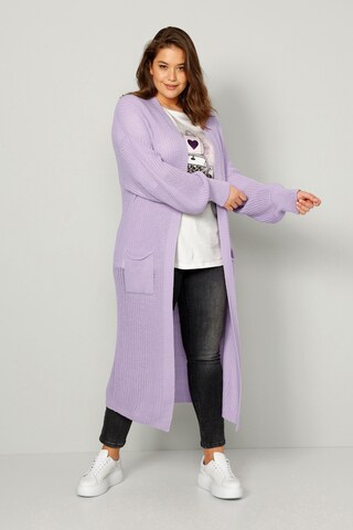 Angel of Style Knit Cardigan in Purple