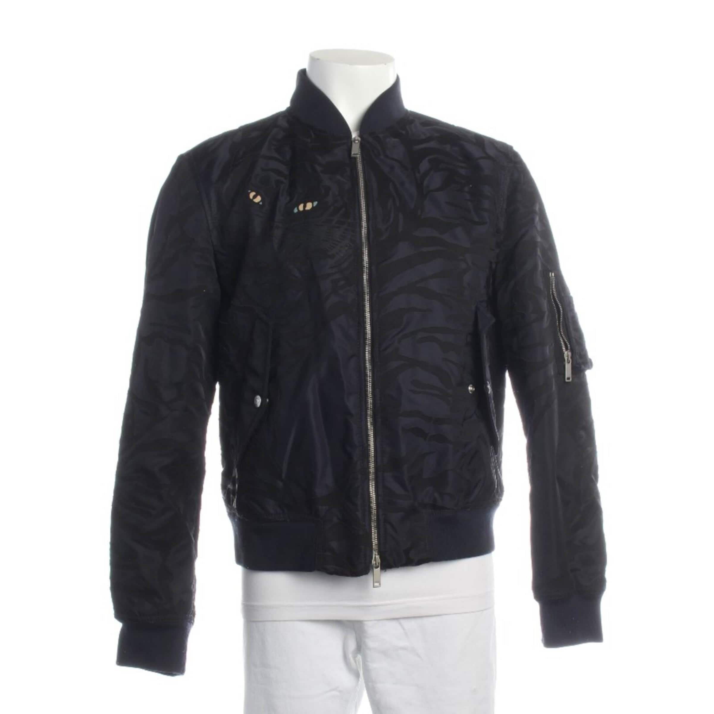 VALENTINO Jacket & Coat in M-L in Black: front