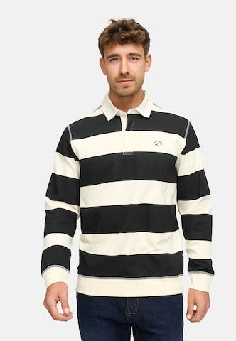 INDICODE JEANS Sweatshirt 'Dinaro' in Zwart: voorkant