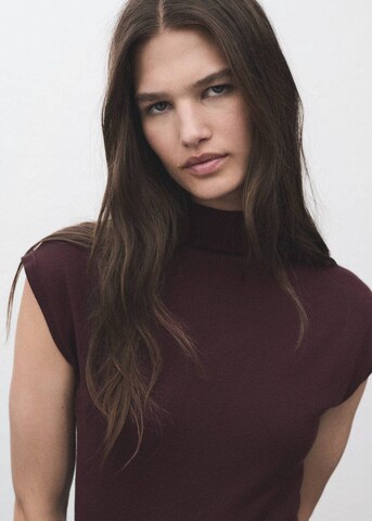 MANGO Knitted dress 'Pomodore' in Red