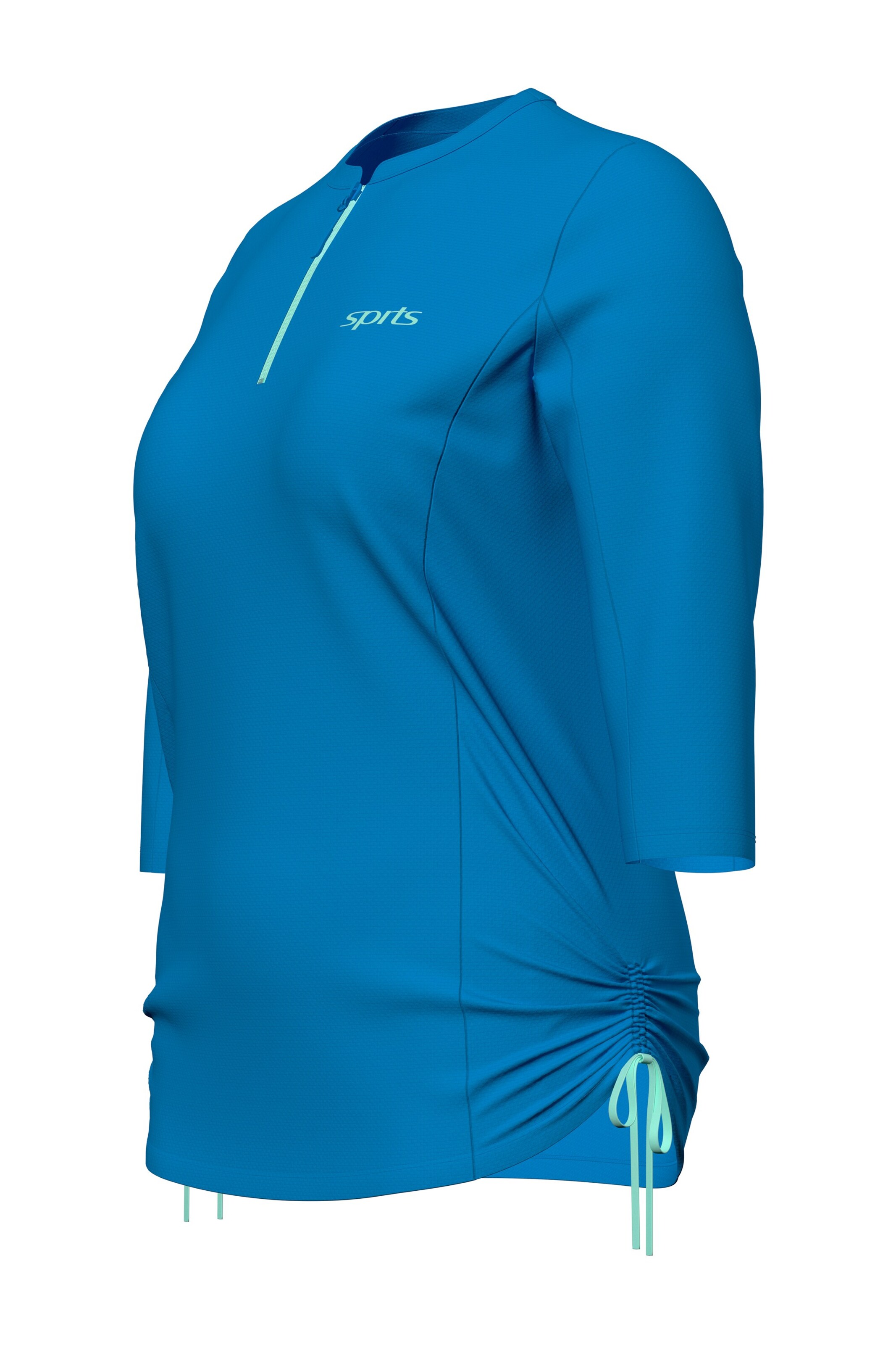 Ulla Popken Performance Shirt in Blue