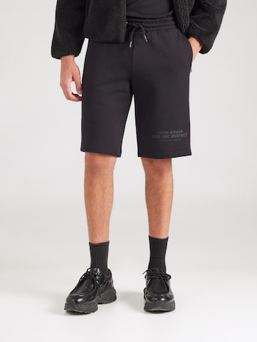 CAMP DAVID - regular Pantalón en negro: frente