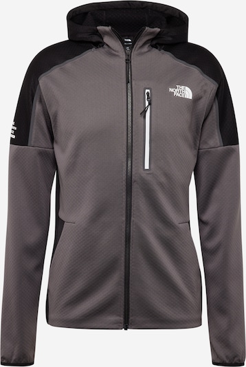 THE NORTH FACE Sports sweat jacket in Anthracite / Silver grey / Black / White, Item view