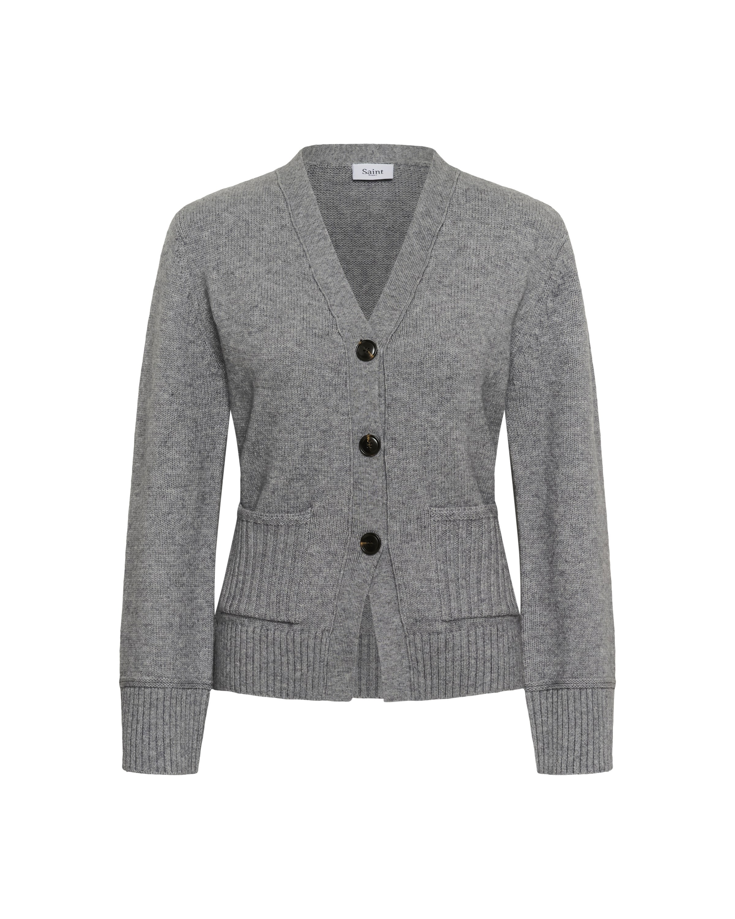 SAINT TROPEZ - Cárdigan en gris: frente