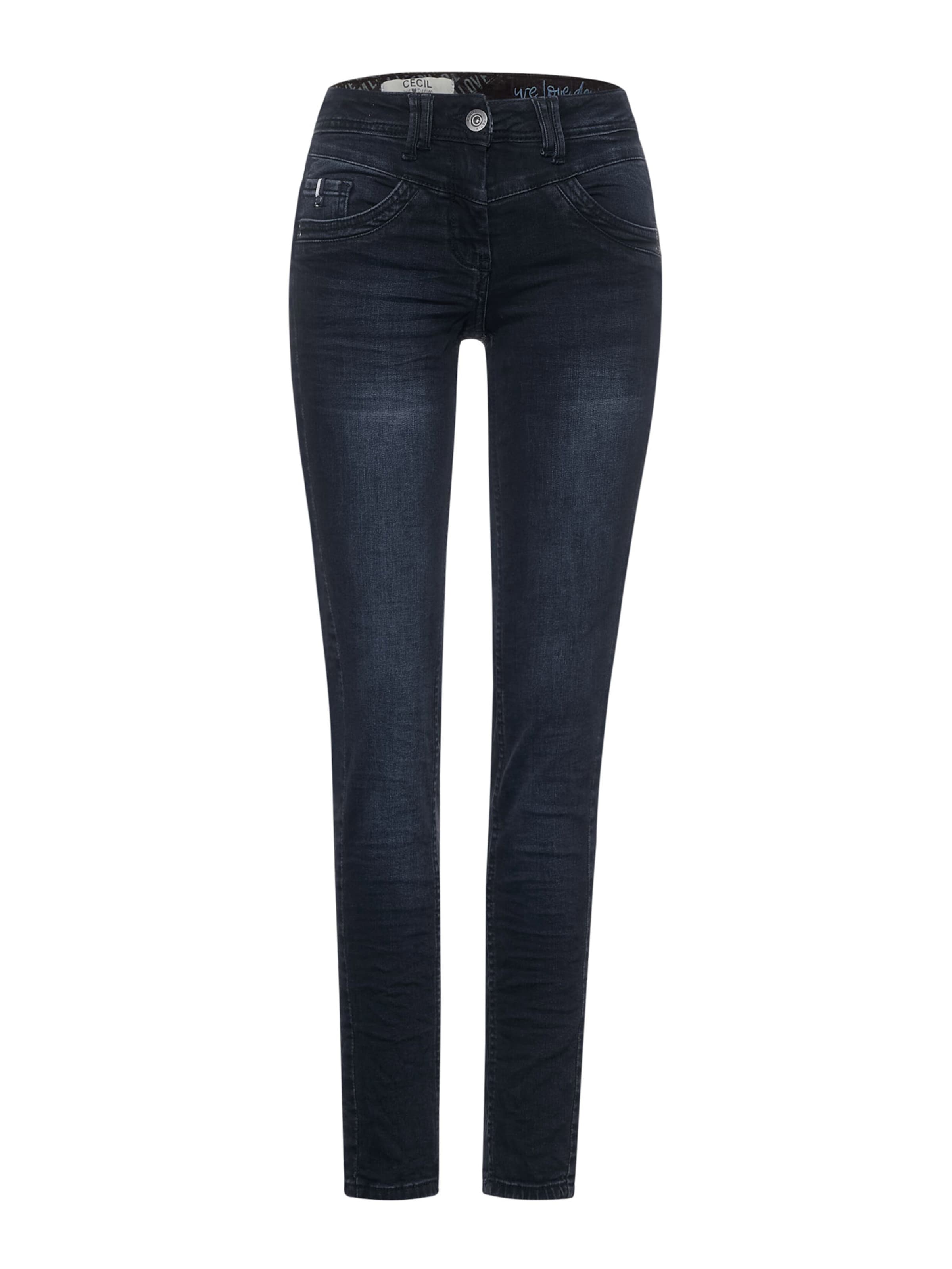 Frauen Jeans CECIL Jeans 'Scarlett' in Dunkelblau - SM54887
