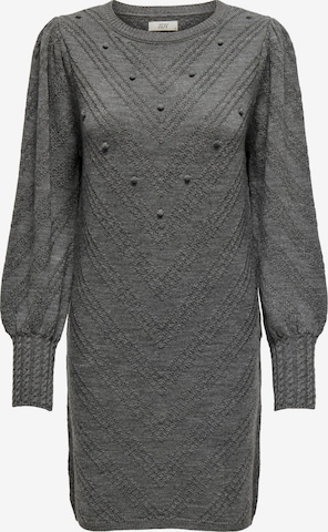 JDY Stickad klänning 'EASE' i grå: framsida