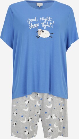 ONLY Carmakoma Pyjama in Blauw: voorkant