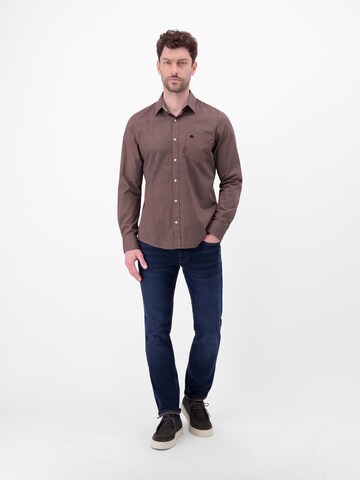LERROS Regular fit Overhemd in Bruin