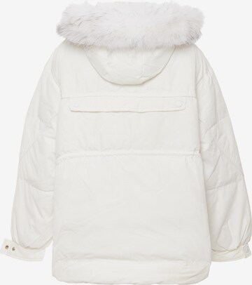 faina Between-Seasons Parka in White