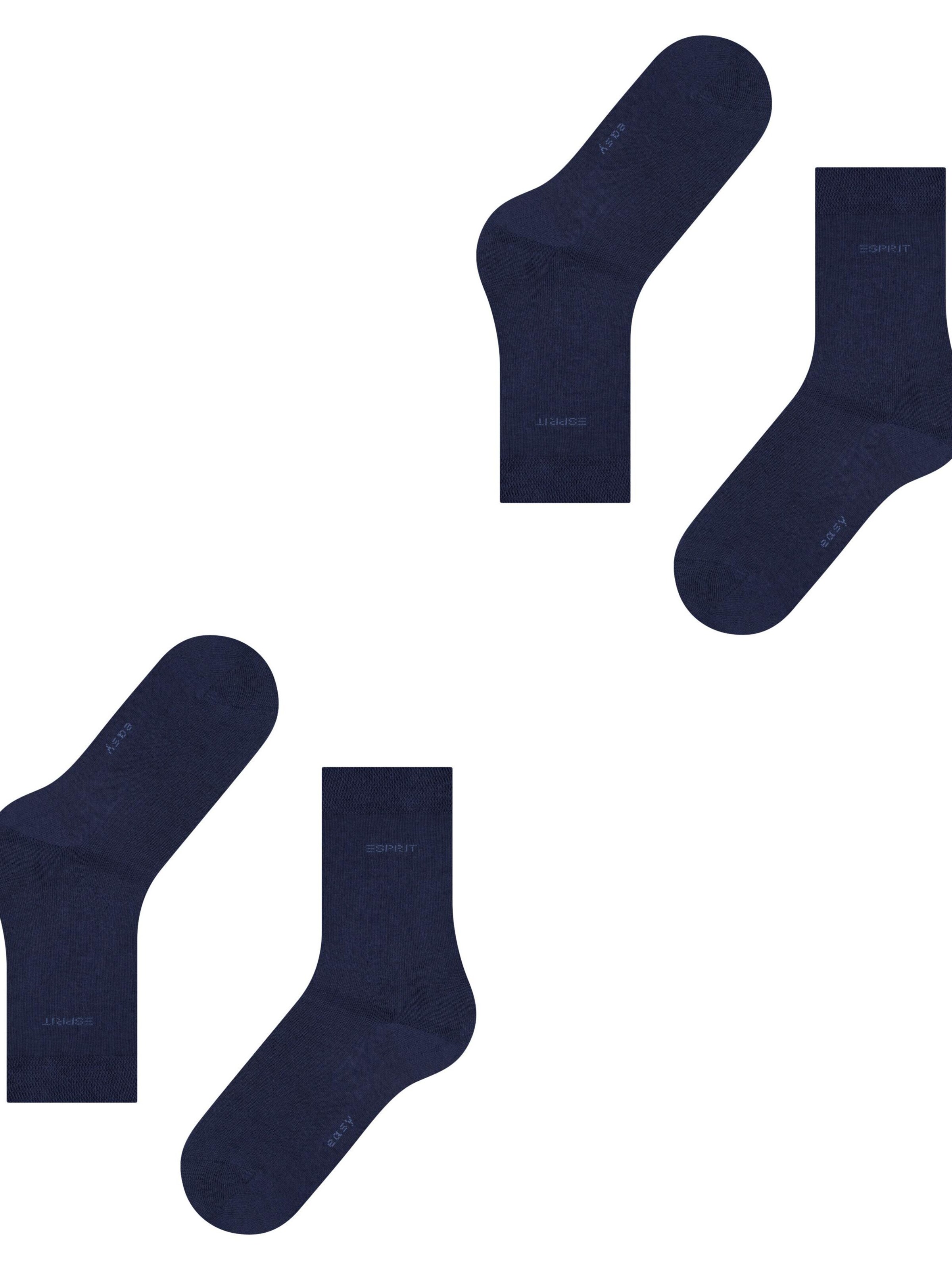 ESPRIT Socken 'Basic Easy 2-Pack'‌‌‌ in Blau