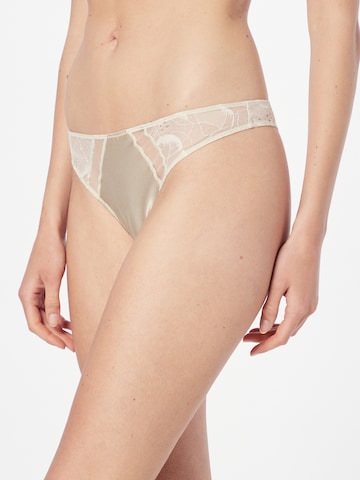 Calvin Klein Underwear String in Beige: voorkant