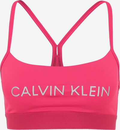 Calvin Klein Performance Спортен сутиен в неоново розово / сребърно, Преглед на продукта