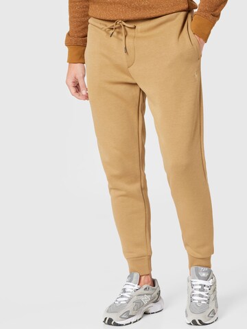 Polo Ralph Lauren Дънки Tapered Leg Панталон в бежово: отпред