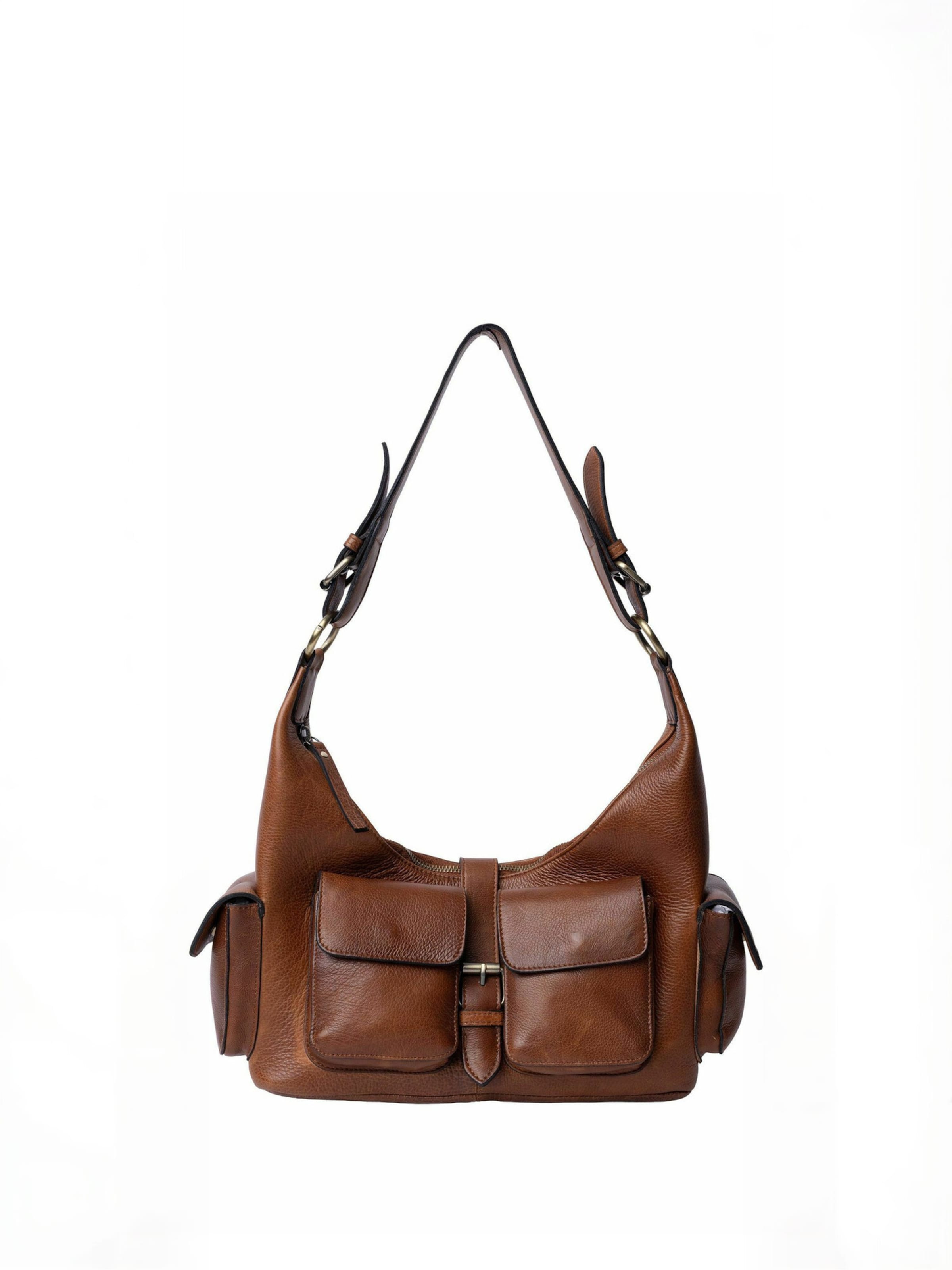 RE:DESIGNED Shopper ' Solvej ' in Brown: front