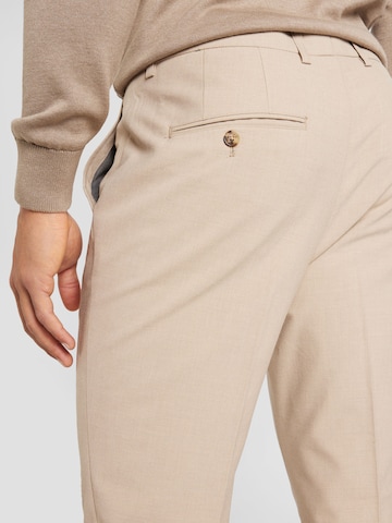 Coupe slim Pantalon 'Liam' Matinique en beige