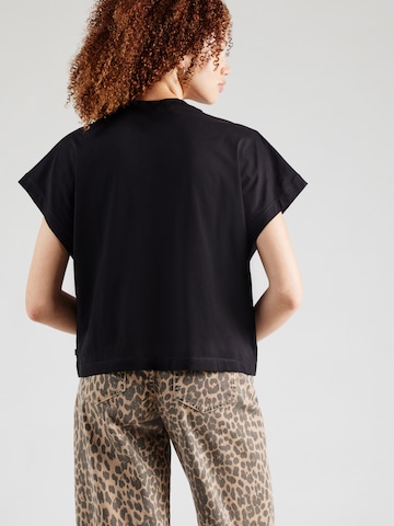 QS T-Shirt in Schwarz