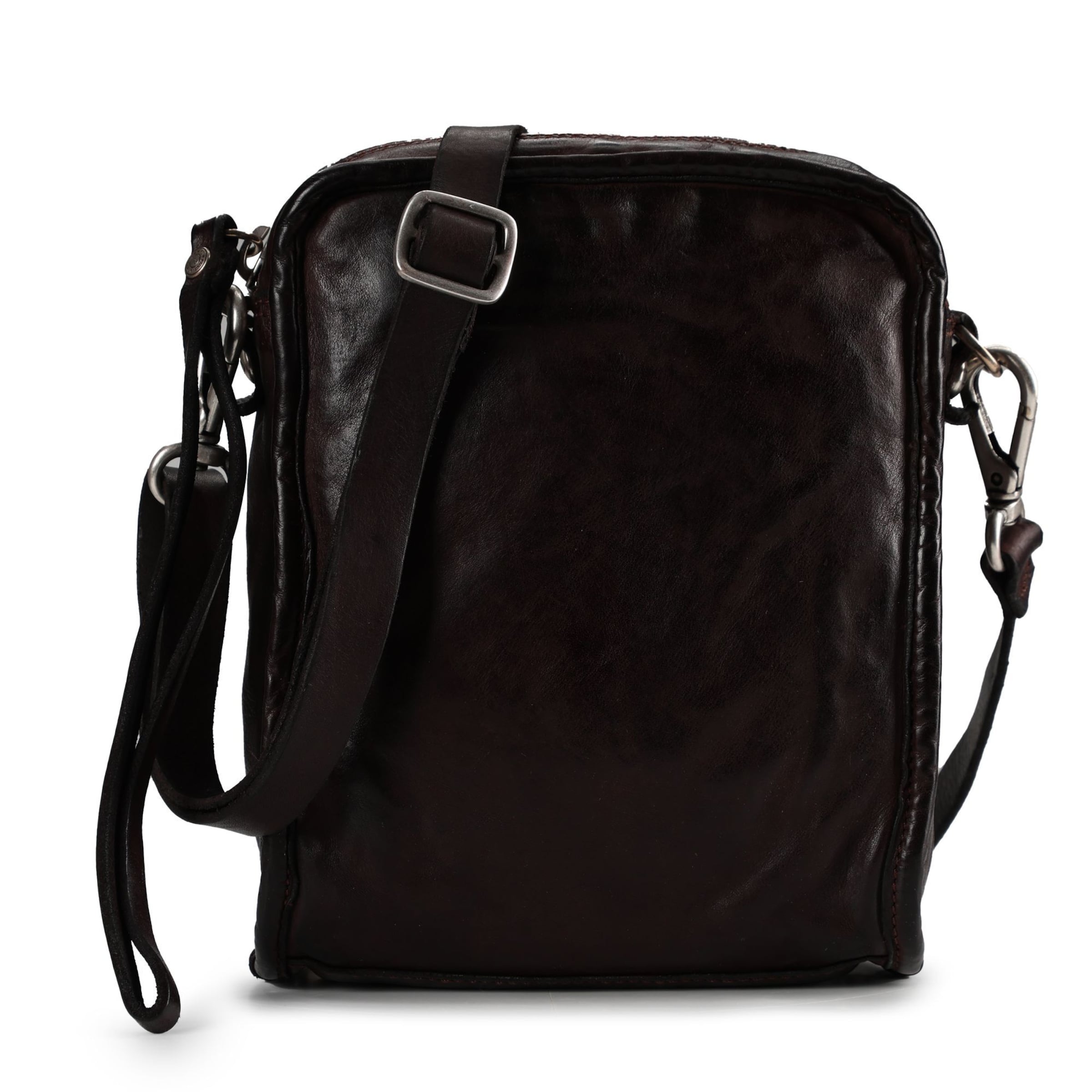 Borsa a tracolla 'Cipresso' di Campomaggi in marrone: frontale