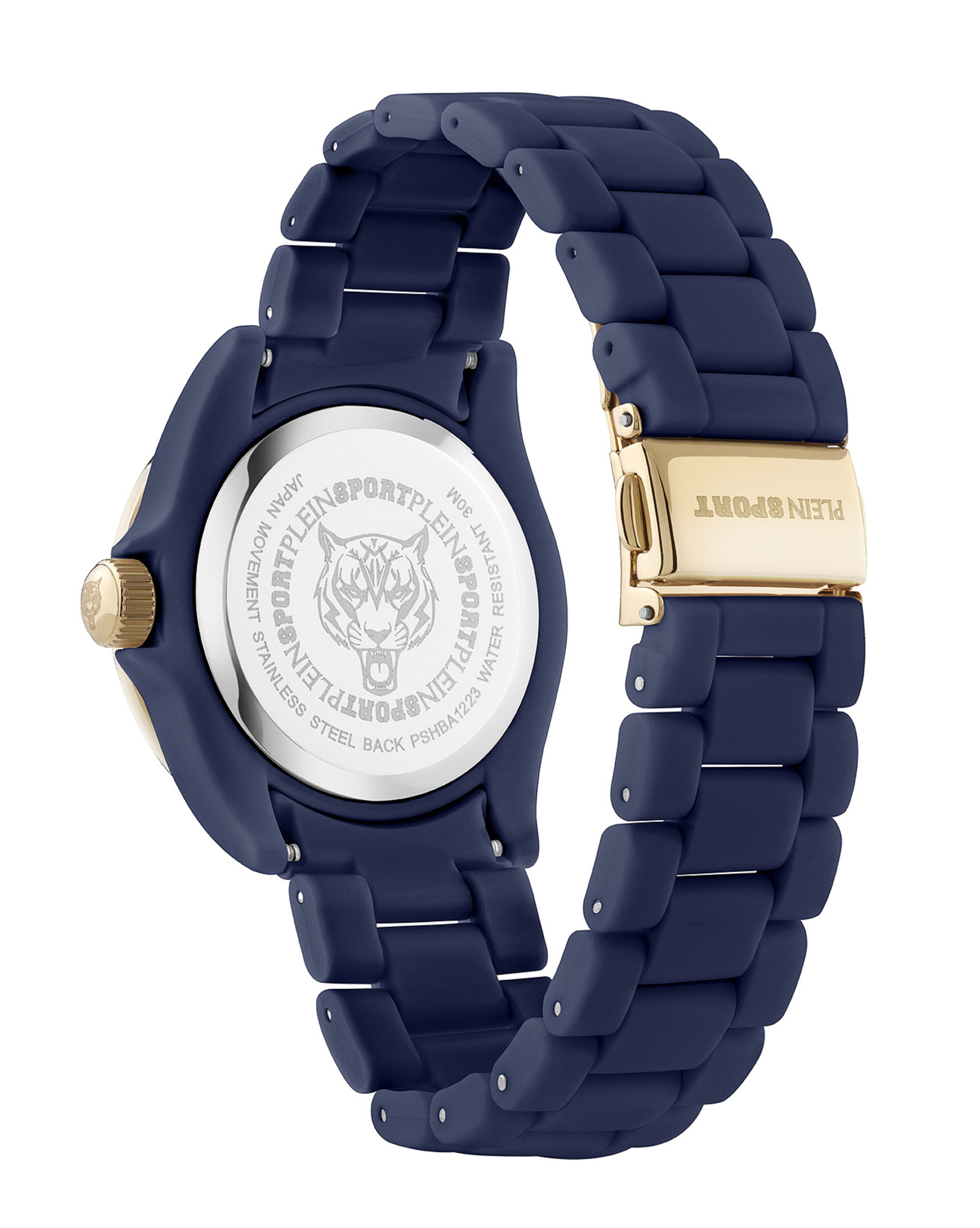 Plein Sport Analoguhr 'The Scratch' in Blau