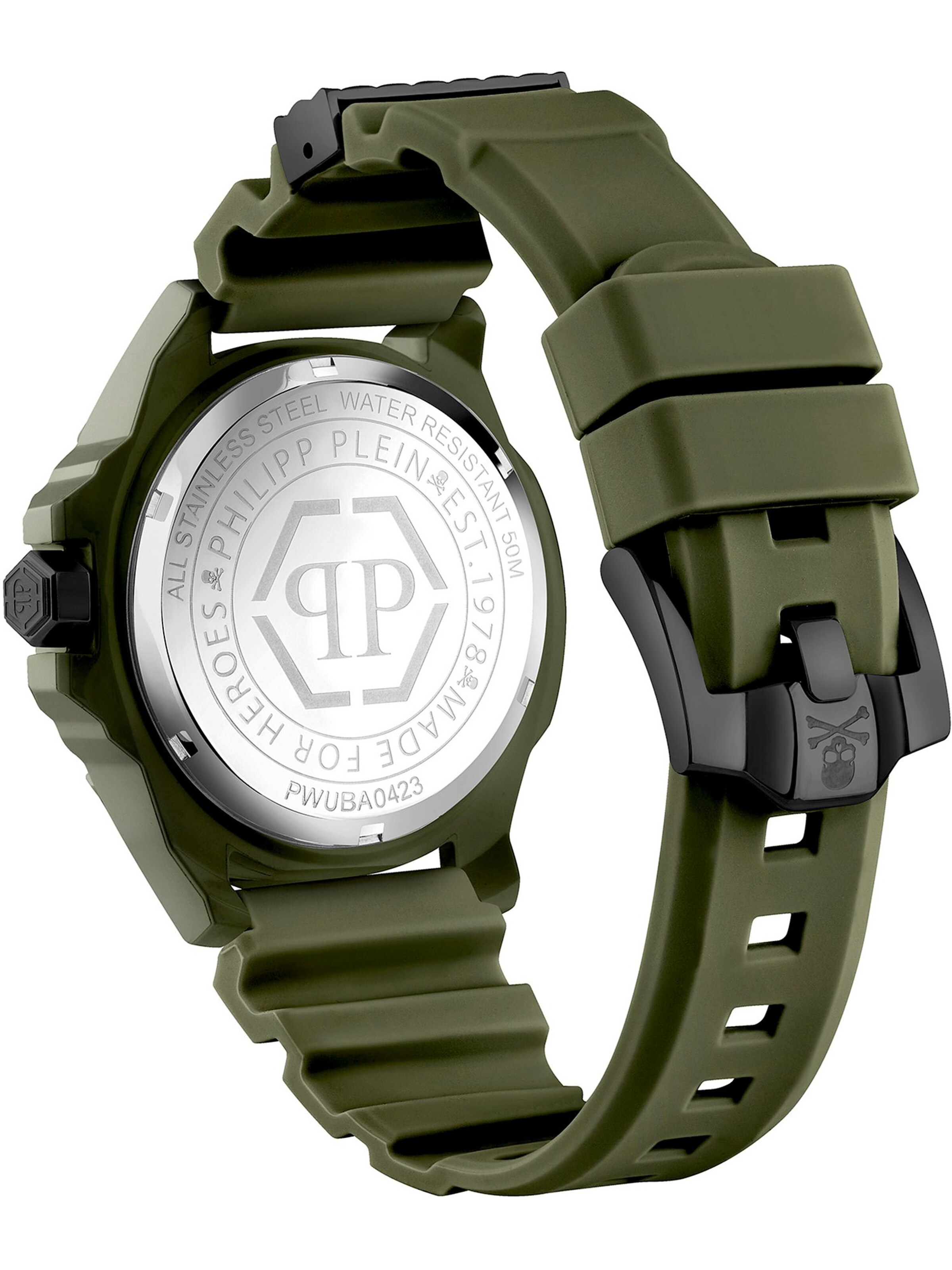 Philipp Plein Analog Watch '$kull' in Green