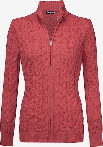 Cardigan Jimmy Sanders en rouge : devant