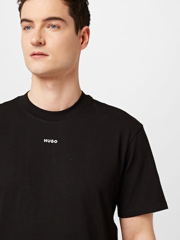 HUGO Shirt 'Dapolino' in Zwart