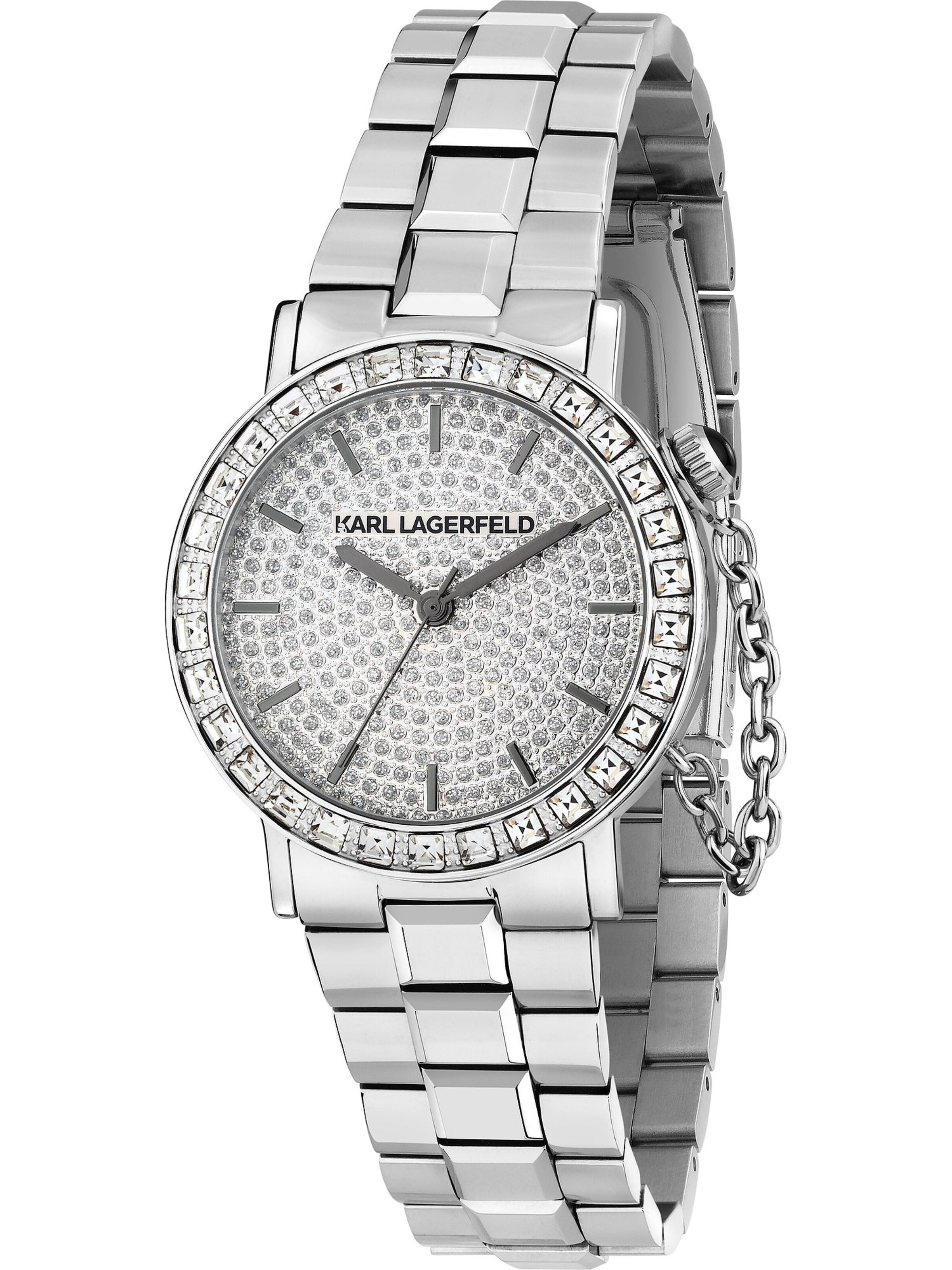 Karl Lagerfeld Uhr in silber, Produktansicht
