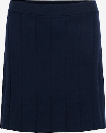 Jupe 'OBJTHESS' OBJECT en bleu : devant
