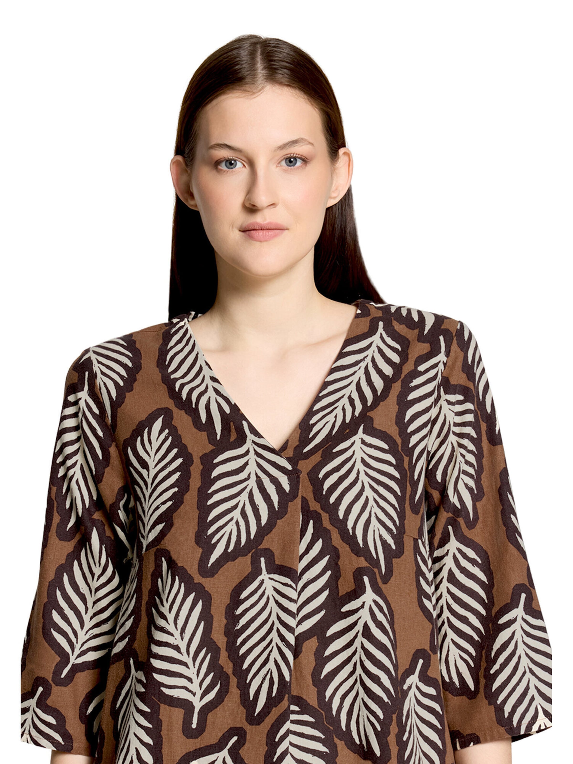 Cartoon Kleid in Braun