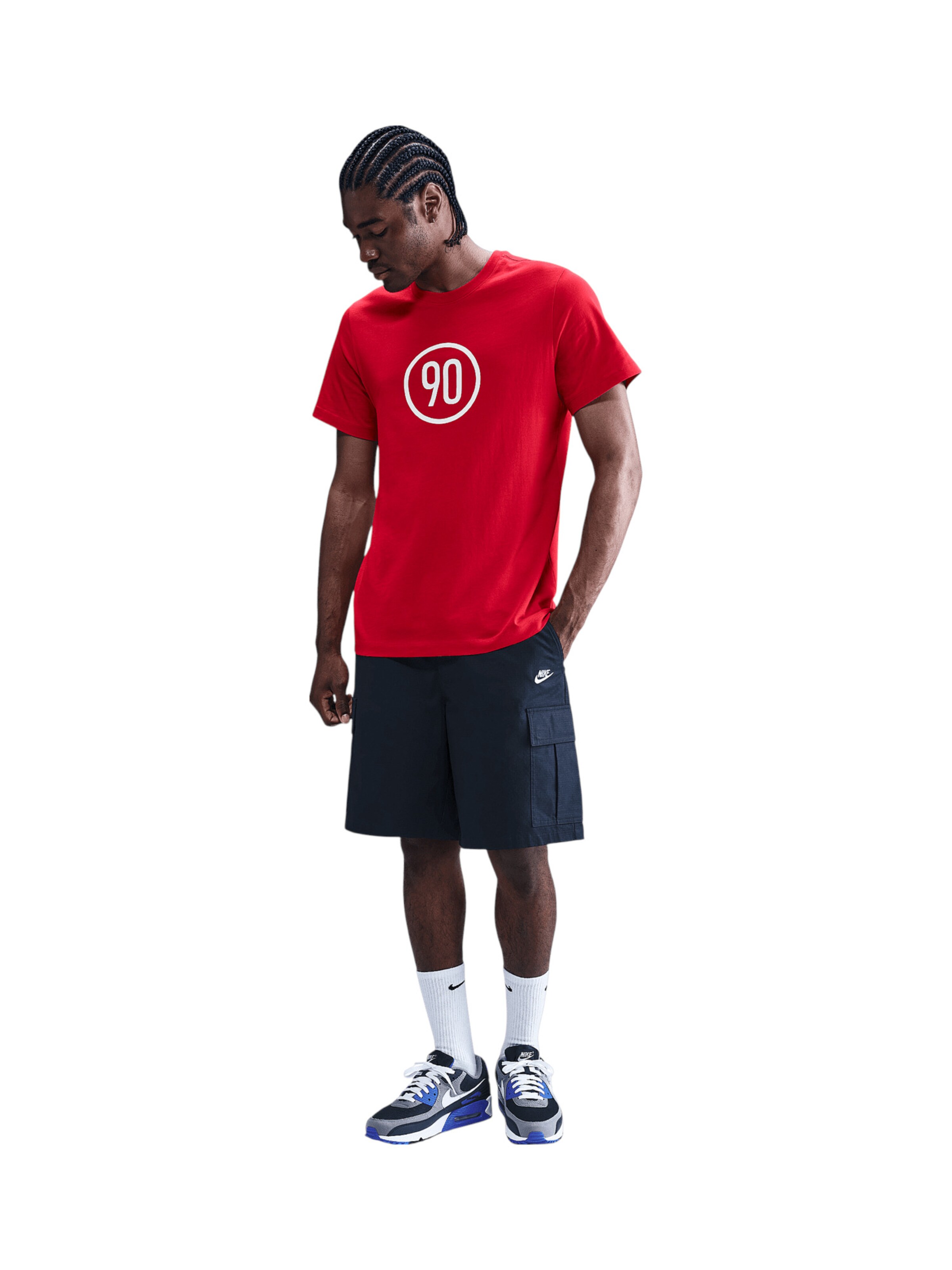 NIKE Funktionsshirt 'Total 90' in Rot: Vorderseite