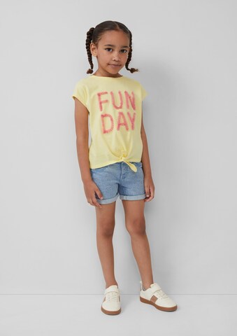 s.Oliver Shirt in Geel: voorkant