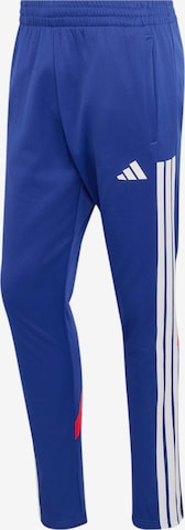 mėlyna ADIDAS SPORTSWEAR Standartinis Sportinės kelnės 'TIRO': priekis
