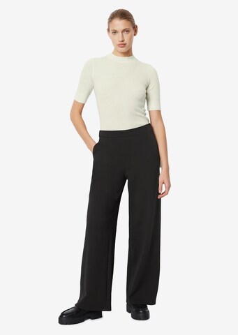 Marc O'Polo Wide Leg Bukser i sort