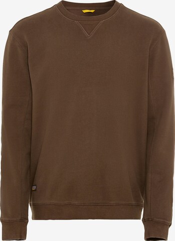 CAMEL ACTIVE Sweatshirt aus reiner Baumwolle in Braun: predná strana
