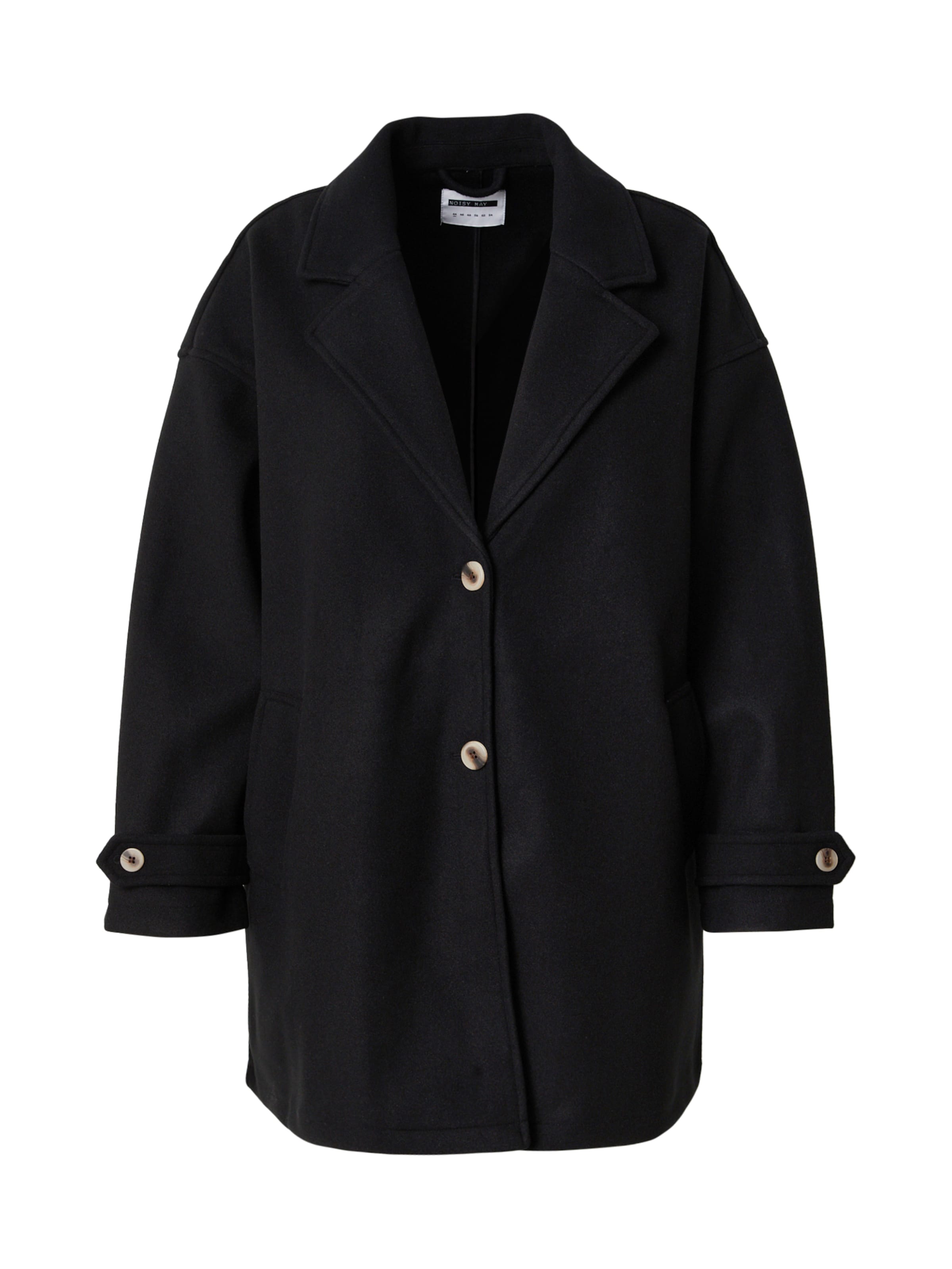 Noisy May Curve Ανοιξιάτικο και φθινοπωρινό παλτό σε μαύρο: μπροστά