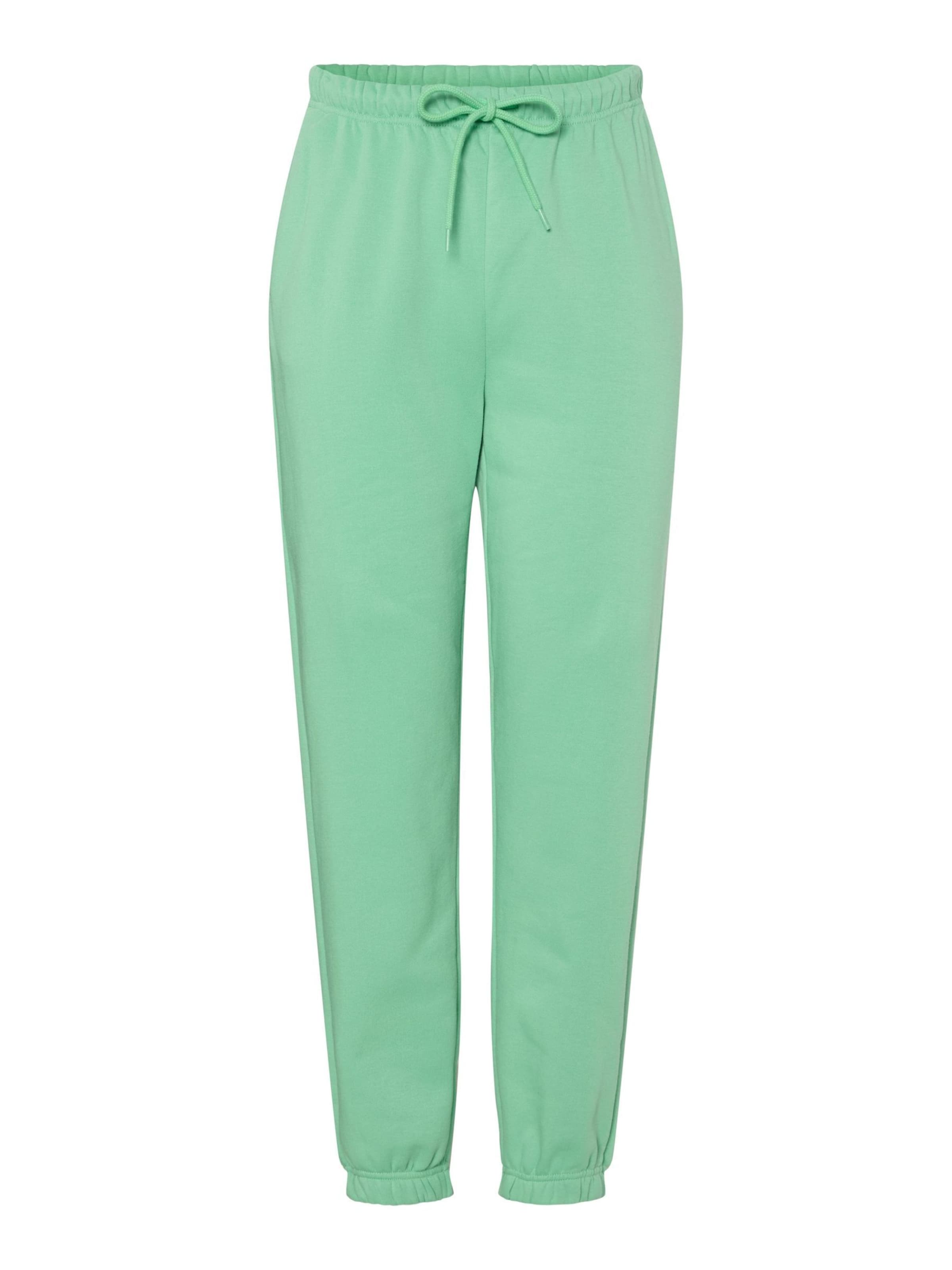 PIECES Zúžený Kalhoty 'PCCHILLI' – zelená: přední strana