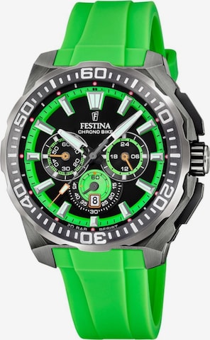Montre à affichage analogique 'Chrono Bike' FESTINA en vert : devant