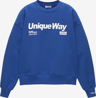 Pull&Bear Sweater majica u plava / bijela, Pregled proizvoda