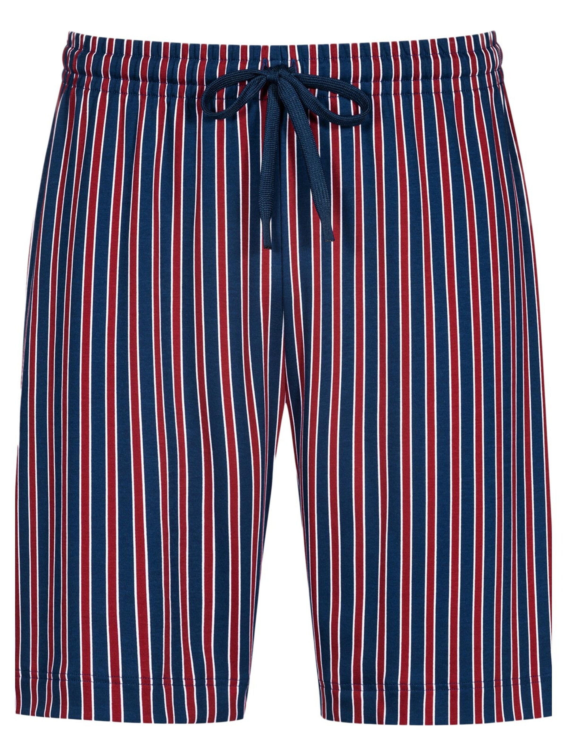 Mey Pyjamahose 'Graphic Stripes'‌‌‌‌‌‌ in Rot: Vorderseite