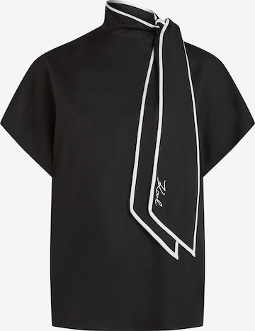 Karl LagerfeldBluza - crna boja: prednji dio