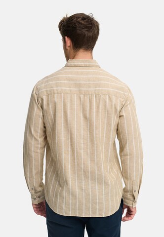 INDICODE JEANS Regular fit Zakelijk overhemd ' INTrypper ' in Beige