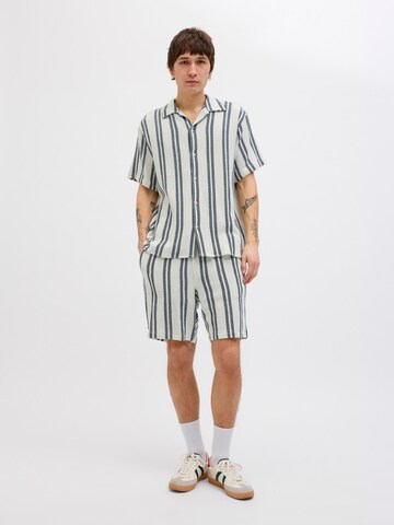 JACK & JONES Loose fit Trousers 'JPSTJaiden' in White