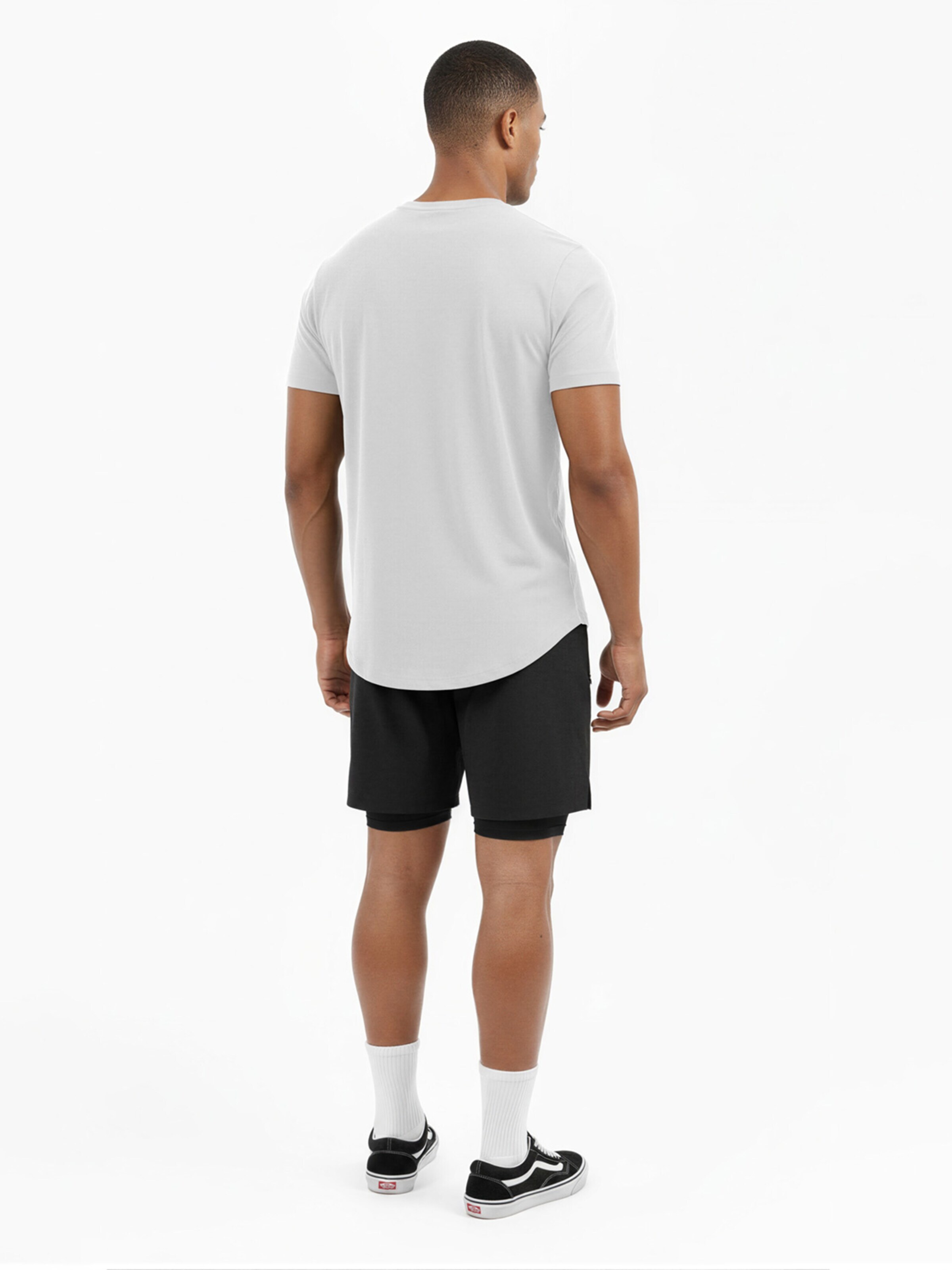 SIXLAB Shirt 'Round T-Shirt' in White