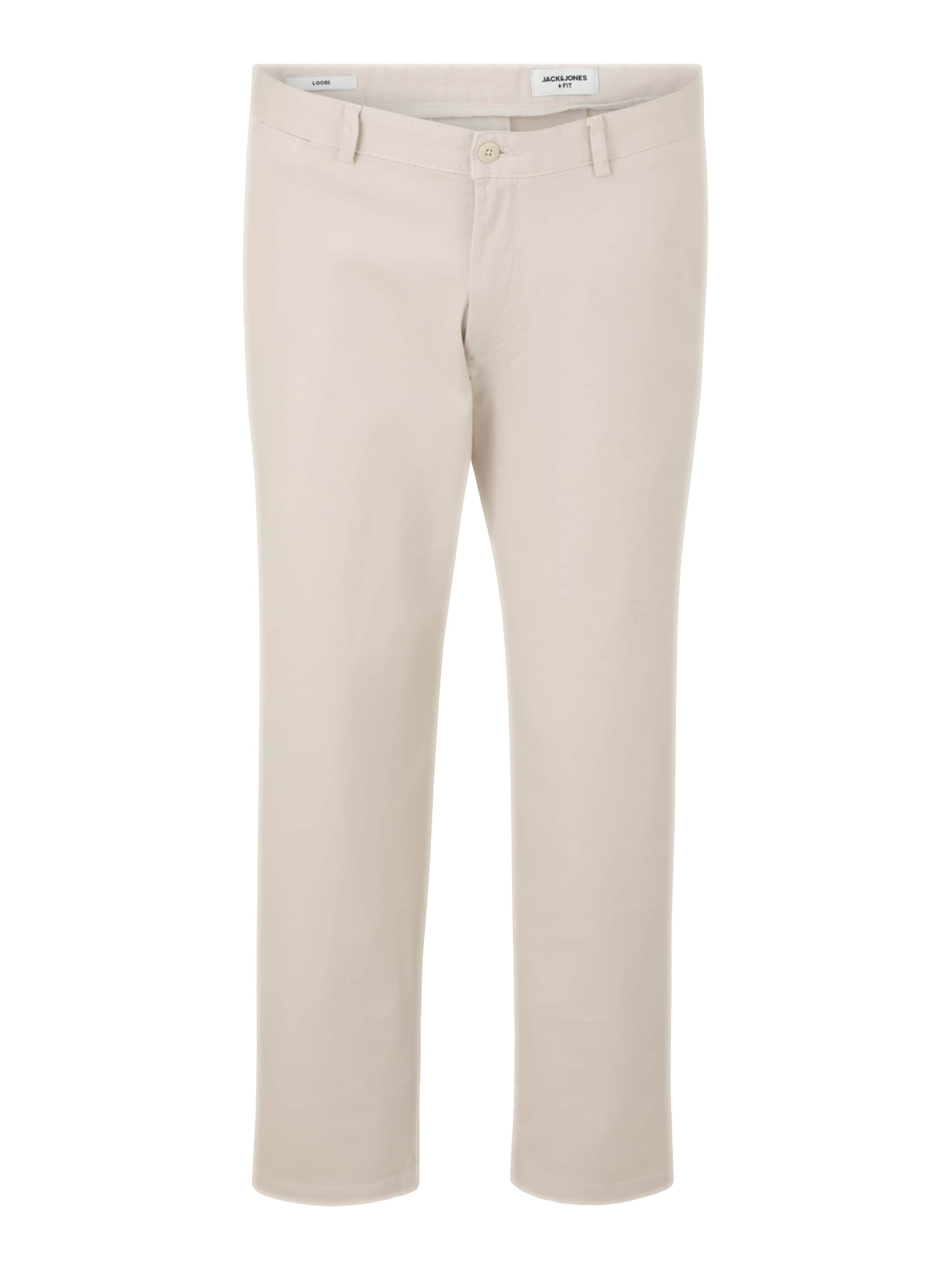 Jack & Jones Plus Свободный крой Брюки-чинос 'JPSTKANE' в Бежевый: спереди
