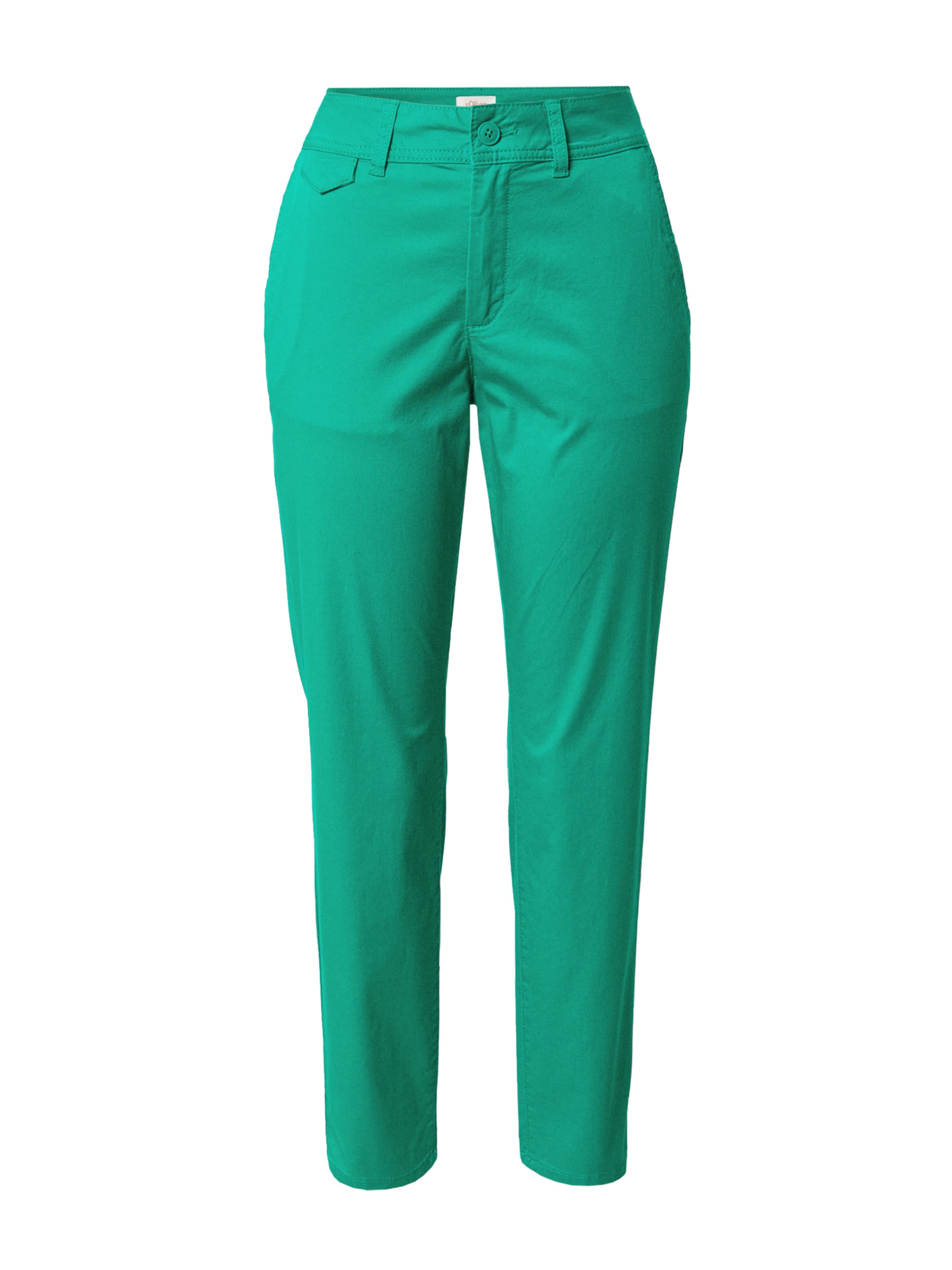 Regular Pantalon chino s.Oliver en vert : devant