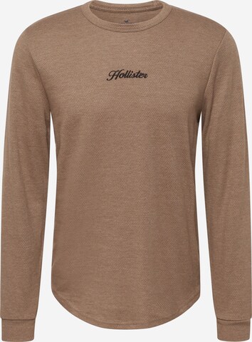 HOLLISTER - Camiseta en marrón: frente