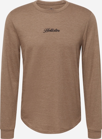 HOLLISTER Shirt in Brown: front