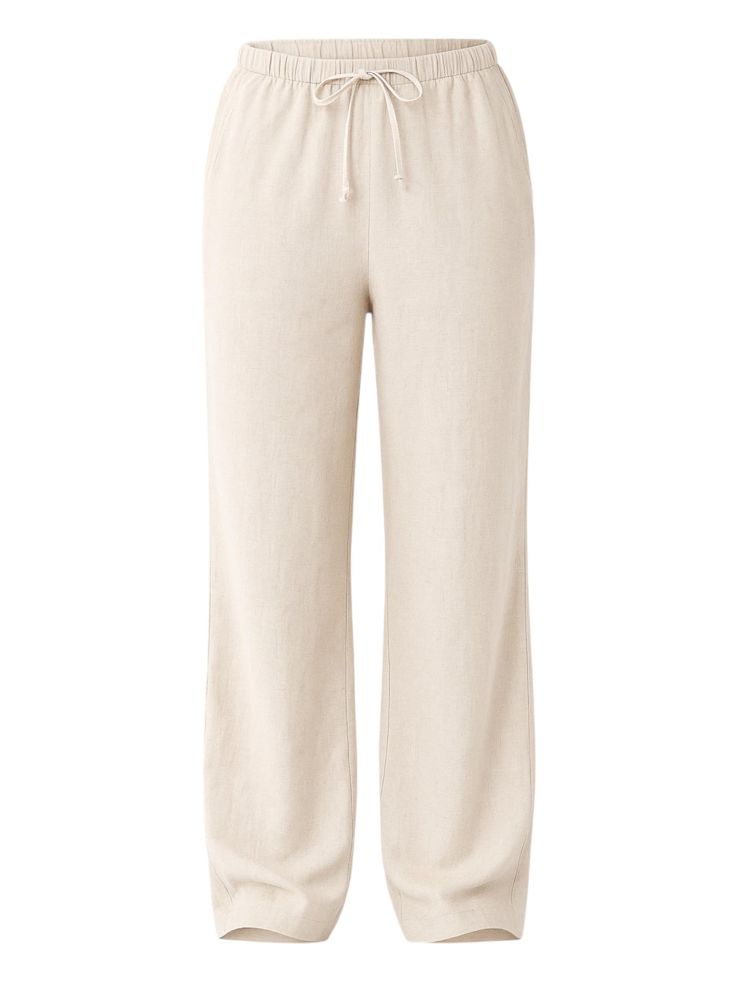 Wide leg Pantaloni 'SAIRA' di WENOR in beige: frontale