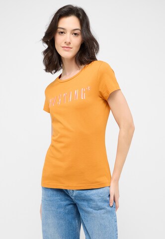MUSTANG T-Shirt 'Loa' in Orange: Vorderseite