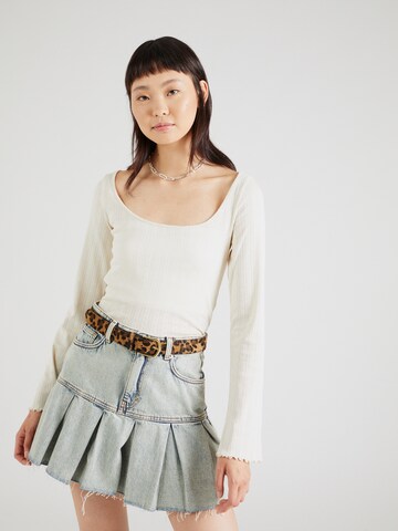 T-shirt Monki en blanc : devant