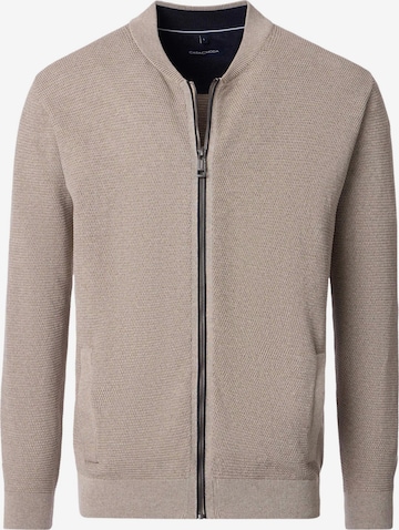 CASAMODA Strickjacke 'Basic' in Beige: Vorderseite
